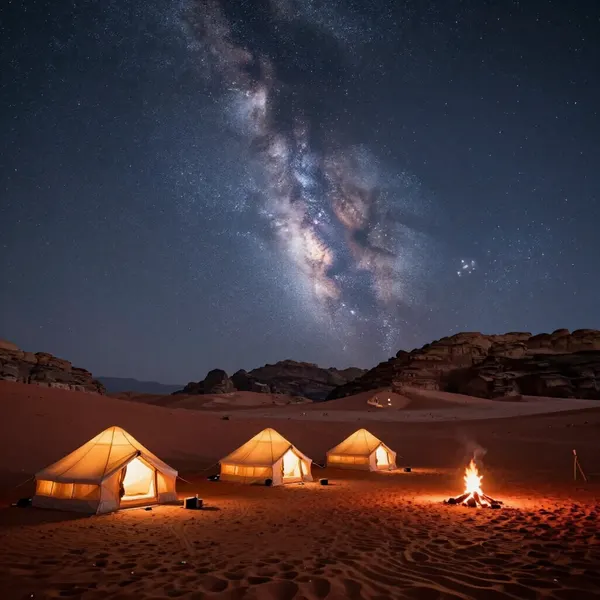 Wadi Rum Overnight Bedouin Camp & Stargazing